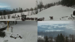 Sdružený snímek okolí chaty Myslivna