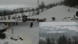 Sdružený snímek okolí chaty Myslivna