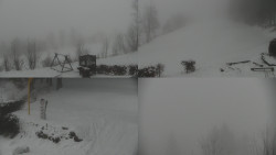 Sdružený snímek okolí chaty Myslivna