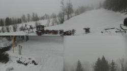 Sdružený snímek okolí chaty Myslivna