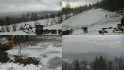 Sdružený snímek okolí chaty Myslivna