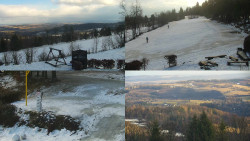 Sdružený snímek okolí chaty Myslivna