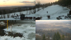 Sdružený snímek okolí chaty Myslivna