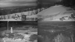 Sdružený snímek okolí chaty Myslivna