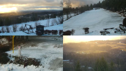 Sdružený snímek okolí chaty Myslivna