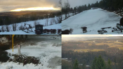 Sdružený snímek okolí chaty Myslivna