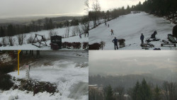 Sdružený snímek okolí chaty Myslivna