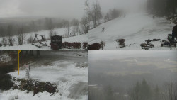 Sdružený snímek okolí chaty Myslivna