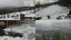 Sdružený snímek okolí chaty Myslivna