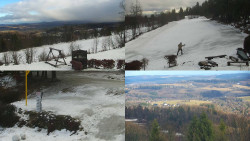 Sdružený snímek okolí chaty Myslivna