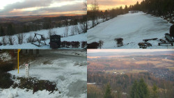 Sdružený snímek okolí chaty Myslivna