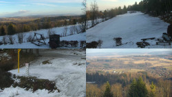 Sdružený snímek okolí chaty Myslivna