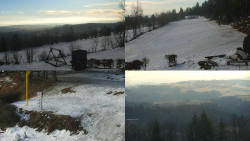 Sdružený snímek okolí chaty Myslivna