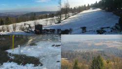 Sdružený snímek okolí chaty Myslivna