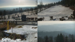 Sdružený snímek okolí chaty Myslivna