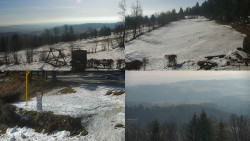 Sdružený snímek okolí chaty Myslivna