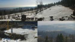 Sdružený snímek okolí chaty Myslivna