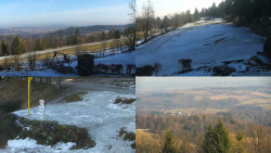 Sdružený snímek okolí chaty Myslivna