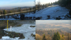 Sdružený snímek okolí chaty Myslivna