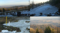 Sdružený snímek okolí chaty Myslivna