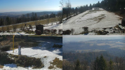 Sdružený snímek okolí chaty Myslivna