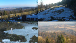 Sdružený snímek okolí chaty Myslivna