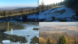 Sdružený snímek okolí chaty Myslivna