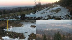 Sdružený snímek okolí chaty Myslivna