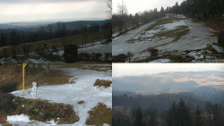 Sdružený snímek okolí chaty Myslivna