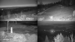 Sdružený snímek okolí chaty Myslivna