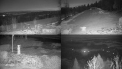 Sdružený snímek okolí chaty Myslivna