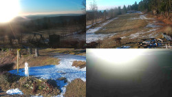 Sdružený snímek okolí chaty Myslivna