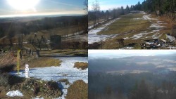 Sdružený snímek okolí chaty Myslivna