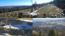 Sdružený snímek okolí chaty Myslivna