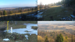 Sdružený snímek okolí chaty Myslivna