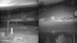 Sdružený snímek okolí chaty Myslivna