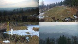 Sdružený snímek okolí chaty Myslivna