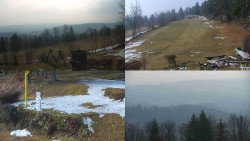 Sdružený snímek okolí chaty Myslivna