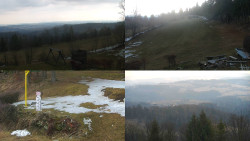 Sdružený snímek okolí chaty Myslivna