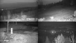 Sdružený snímek okolí chaty Myslivna