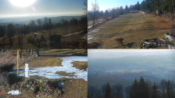 Sdružený snímek okolí chaty Myslivna