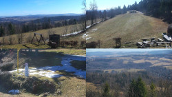 Sdružený snímek okolí chaty Myslivna