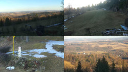 Sdružený snímek okolí chaty Myslivna