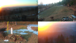 Sdružený snímek okolí chaty Myslivna