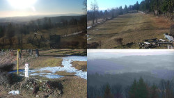 Sdružený snímek okolí chaty Myslivna