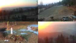 Sdružený snímek okolí chaty Myslivna