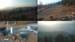 Sdružený snímek okolí chaty Myslivna