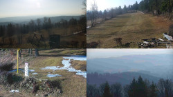 Sdružený snímek okolí chaty Myslivna