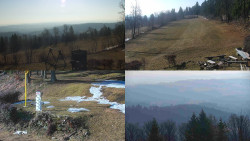 Sdružený snímek okolí chaty Myslivna