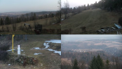 Sdružený snímek okolí chaty Myslivna